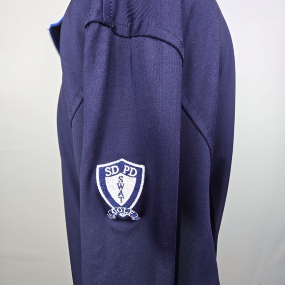 FootJoy Men’s XXL 1/4 Zip Pullover Navy Blue Golf Performance Stretch FJ Sweater - Picture 6 of 10